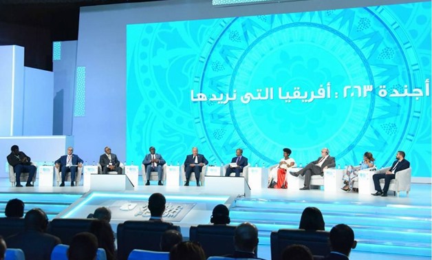 Session titled "Agenda 2063: The Africa We Want" in 2018 World Youth Forum (WYF) in Sharm El Sheikh. November 4 , 2018. 