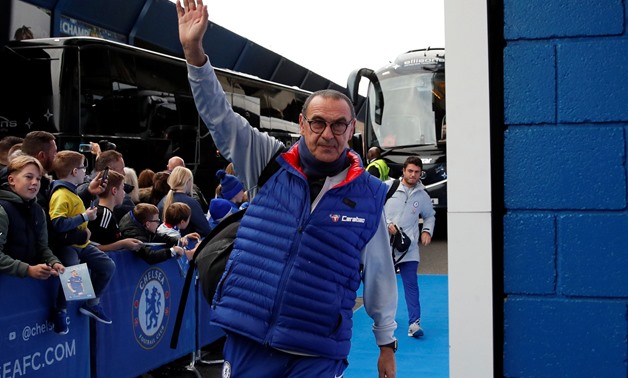 Soccer Football - Premier League - Chelsea v Crystal Palace - Stamford Bridge, London, Britain - November 4, 2018 Chelsea manager Maurizio Sarri arrives at the stadium before the match REUTERS/David Klein