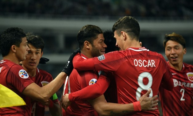Brazilian duo Oscar and Hulk helped Shanghai SIPG dominate this year's CSL season, with Oscar leading the league in assists
AFP / Johannes EISELE
