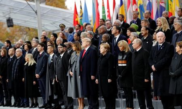 World leaders hold solemn ceremony in Paris to mark WW1 Armistice centenary
