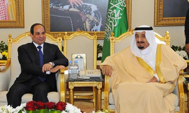 Egyptian president Abdel Fattah El Sisi, left, meets new Saudi King Salman bin Abdulaziz
