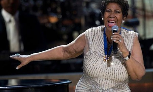 FILE PHOTO: BET honoree singer Aretha Franklin performs onstage at BET Honors 2014 at Warner Theatre in Washington on February 8, 2014. REUTERS/Jose Luis Magana/File Photo

