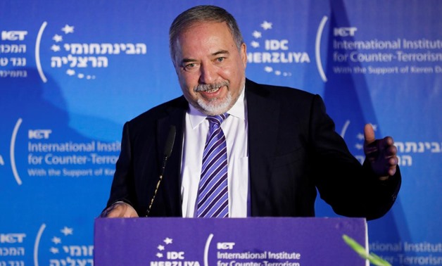 Israel's Defence Minister Avigdor Lieberman speaks during the International Institute for Counter Terrorism's 17th annual conference in Herzliya, Israel September 11, 2017. REUTERS/Amir Cohen