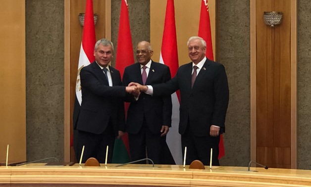 Egypt and Belarus signed here on Thursday a cooperation agreement to develop parliamentary relations - Press photo