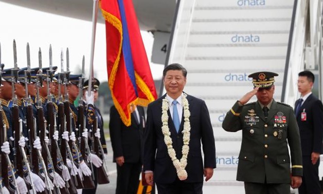 Chinese President Xi Jinping arrived in the Philippines for a state visit on Tuesday