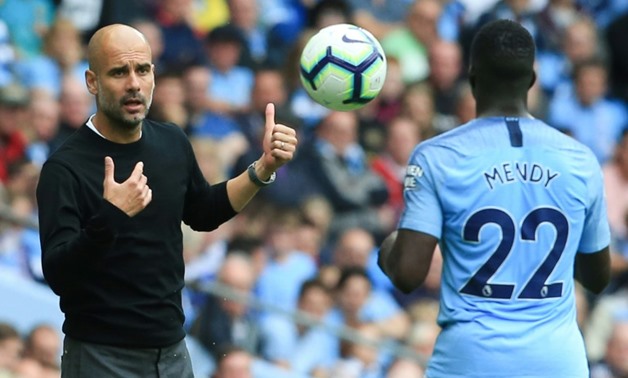 Manchester City defender Benjamin Mendy faces a long spell on the sidelines
AFP/File / Lindsey PARNABY
