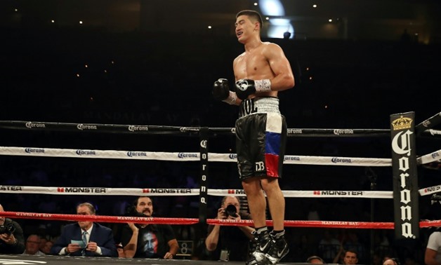 Dmitry Bivol improved to 15-0 with 11 KOs with a unanimous decision over Canada's Jean Pascal
GETTY/AFP/File / Christian Petersen
