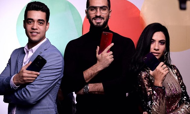 Huda El Mufti, Mohammad Al Sharnouby and Khaled Anwar connect again as OPPO F9 brand ambassadors.