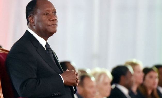 Sia Kambou, AFP | Ivory Coast's President Alassane Ouattara at a November 3, 2015 swearing in ceremony for a second five-year term in office.