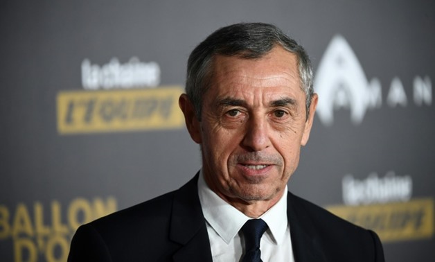 Former France midfielder Alain Giresse, here at the Ballon d'Or awards in November 2018, has been named Tunisia's new coach.
