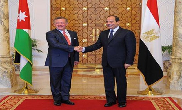 President Abdel-Fattah al-Sisi receives Jordanian King Abdallah II - (Archive )