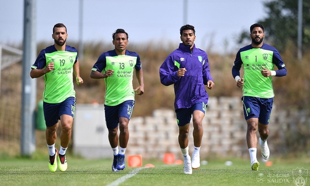 FILE- Said and Abdel Shafy at Al-Ahli training session 