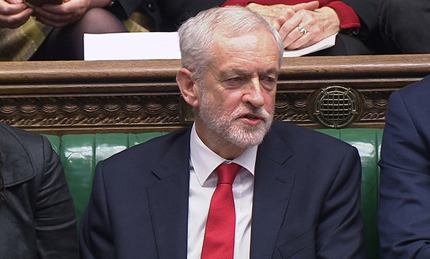 Jeremy Corbyn, the leader of the Labour Party, reacts during Prime Minister's Questions in the House of Commons, London, Britain, December 19, 2018. Parliament TV handout via REUTERS FOR EDITORIAL USE ONLY. NOT FOR SALE FOR MARKETING OR ADVERTISING CAMPAI