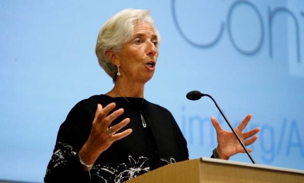 International Monetary Fund (IMF) Managing Director Christine Lagarde delivers opening remarks at the IMF’s 17th Jaques Polak Annual Research Conference in Washington November 3, 2016. REUTERS/Kevin Lamarque
