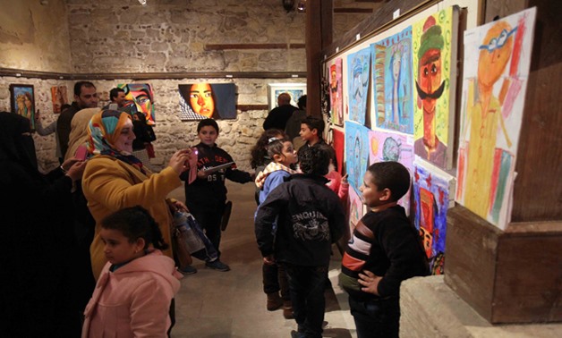 Exhibition of drawings by children (Archive)