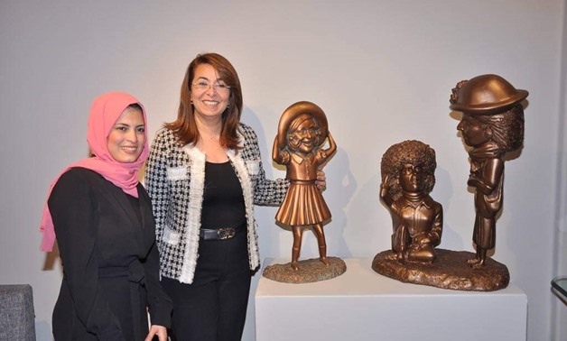 Executive Director of the UN Office on Drugs and Crime (UNODC) Ghada Wali with May Abdallah - Twitter