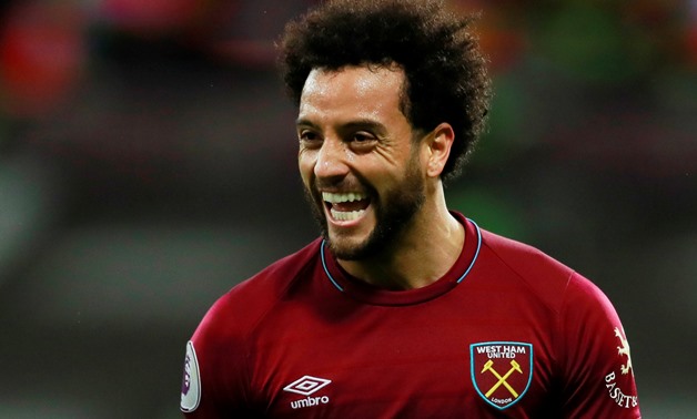 Soccer Football - Premier League - West Ham United v Crystal Palace - London Stadium, London, Britain - December 8, 2018 West Ham's Felipe Anderson celebrates scoring their third goal Action Images via Reuters/Andrew Couldridge EDITORIAL USE ONLY. No use 