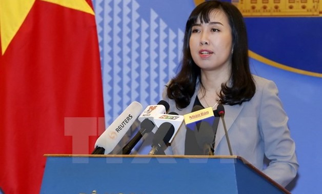 Foreign Ministry's Spokeswoman Lê Thị Thu Hằng - Photo from Vietnam News