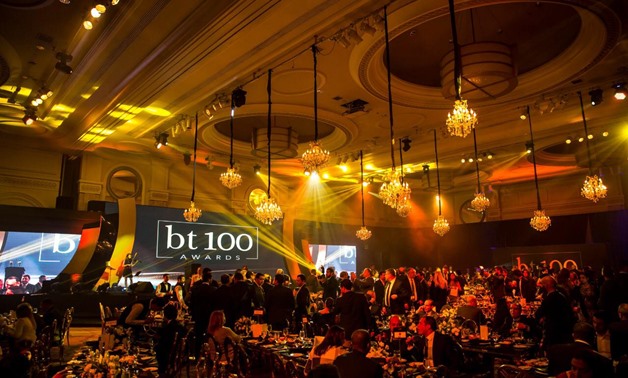 FILE - bt 100 ceremony held in February 2018 to honor influential companies in 2017
