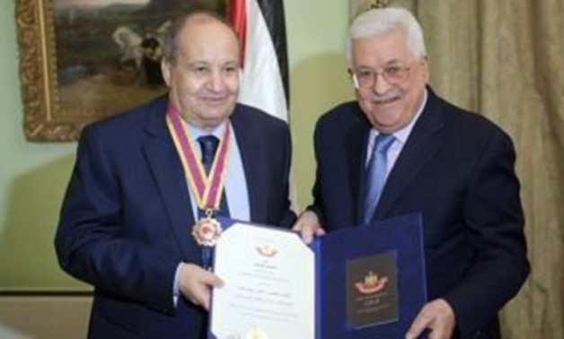 Mahmoud Abbas and Wahid Hamed - Press Photo