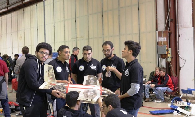 Team of students at Cairo University’s school of engineering in an international competition - Photo courtesy of students 
