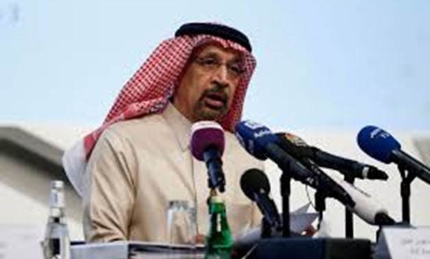 FILE PHOTO: Saudi Energy Minister Khalid al-Falih speaks during a news conference in Riyadh, Saudi Arabia January 9, 2019. REUTERS/Faisal Al Nasser/File Photo
