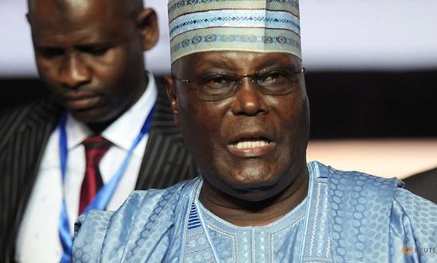 Atiku Abubakar, a former vice president, attends the national convention of Nigeria's opposition People's Democratic Party (PDP), in the southern city of Port Harcourt in the Niger Delta, Nigeria October 6, 2018. Picture taken October 6, 2018. REUTERS/Tif