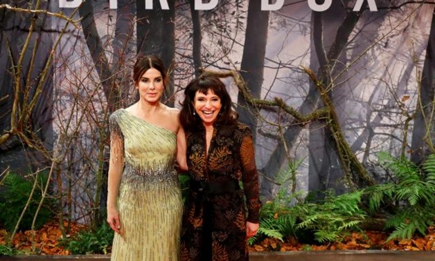 FILE PHOTO: Director Susanne Bier and cast member Sandra Bullock arrive for the European premiere of the movie "Bird Box" at Zoo Palast cinema in Berlin, Germany, November 27, 2018. REUTERS/Fabrizio Bensch