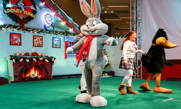 Part of the Looney Tunes Show performance in Mall of Arabia in Cairo, Egypt. January 2019. Press Photo 