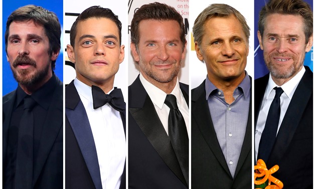 Best actor Oscar nominees for the 91st annual Academy Awards (L-R) Christian Bale, Rami Malek, Bradley Cooper, Viggo Mortensen and Willem Dafoe are seen in a combination of file photos. REUTERS/Staff/File Photos
