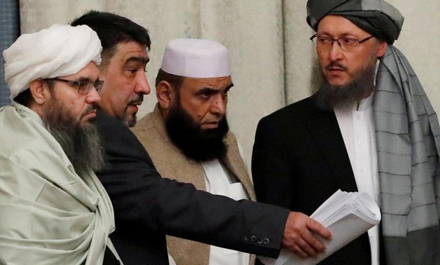 Representational image. Members of Taliban delegation take their seats during the multilateral peace talks on Afghanistan in Moscow last December. Credit: Reuters