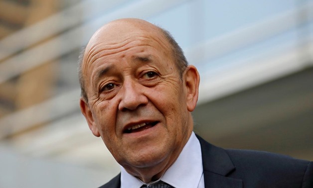 FILE PHOTO: French Foreign Minister Jean-Yves Le Drian attends the ceremony of the 2nd Indo-French Professional Meetings for the Film and Television Industry, in Mumbai, India, December 14, 2018. REUTERS/Danish Siddiqui/File Photo
