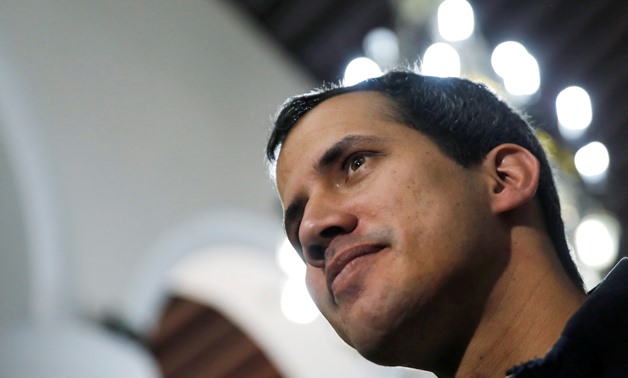 FILE PHOTO: Venezuelan opposition leader and self-proclaimed interim president Juan Guaido arrives to attend a holy mass in Caracas, Venezuela, January 27, 2019. REUTERS/Carlos Barria/File Photo
