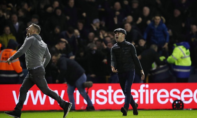 Soccer Football - FA Cup Fourth Round - Millwall v Everton - The Den, London, Britain - January 26, 2019 Fans invade the pitch Action Images via Reuters/Peter Cziborra
