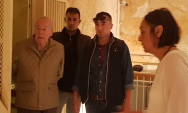 Former French Pres. Valéry Giscard d'Estaing touring Luxor