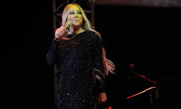 Mariah Carey while performing in her massive concert in Saudi Arabia - Egypt Today.