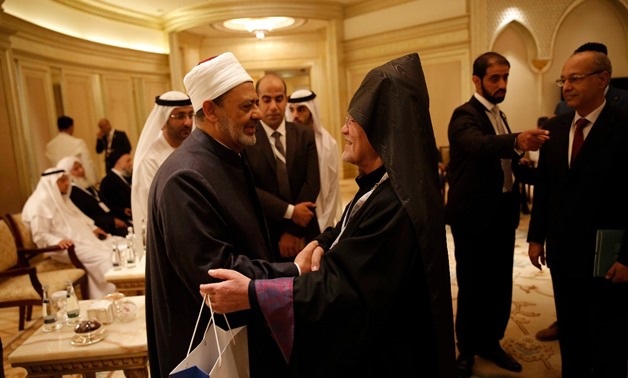 Ahmed al-Tayeb emphasized that religious leaders shoulder the responsibility to create a model for peace - Press photo