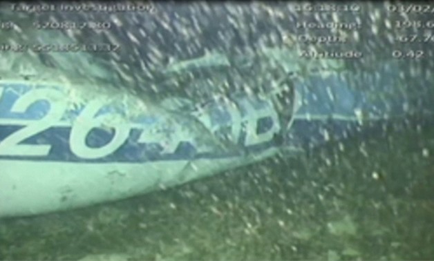 The wreckage of the missing aircraft carrying soccer player Emiliano Sala is seen on the seabed near Guernsey, in this still image taken from video taken February 3, 2019. AAIB/ via REUTERS TV ATTENTION EDITORS - THIS IMAGE HAS BEEN SUPPLIED BY A THIRD PA