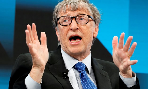 Bill Gates, Co-Chair of Bill & Melinda Gates Foundation, gestures as he speaks during the World Economic Forum (WEF) annual meeting in Davos, Switzerland, January 22, 2019. REUTERS/Arnd Wiegmann
 