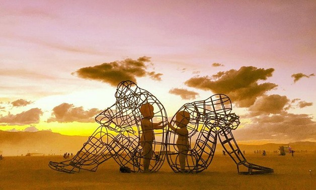 The Burning Man Sculpture - Courtesy of Collective Evolution