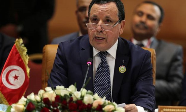 Tunisian foreign minister Khemaies Jhinaoui
