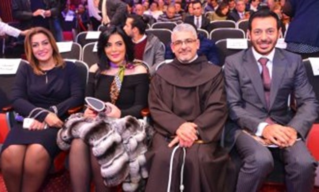 Horreya Farghaly, Mostafa Shaaban and  Pope Botrus Danial - Egypt Today.