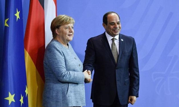 FILE: Chancellor Merkel has welcomed Sisi’s visit to Germany, affirming her country’s keenness to boost relations with Egypt on various fields