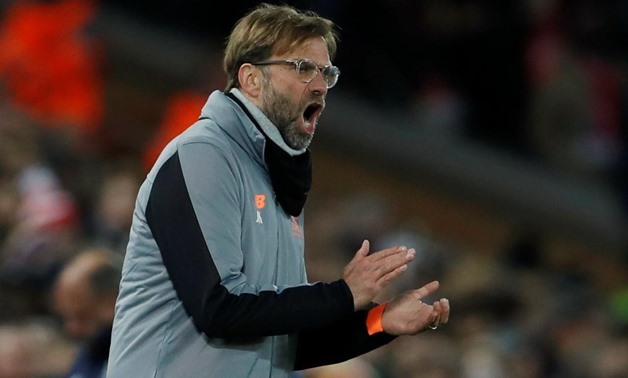 Soccer Football - Champions League Round of 16 Second Leg - Liverpool vs FC Porto - Anfield, Liverpool, Britain - March 6, 2018 Liverpool manager Juergen Klopp Action Images via Reuters/Lee Smith
