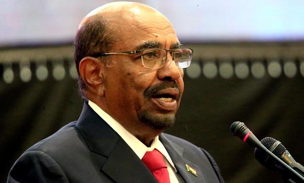 FILE PHOTO: Sudan's President Omar al-Bashir speaks during the signing of a peace deal between the Central African Republic government and 14 armed groups in Khartoum
