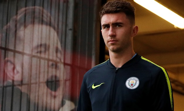 Soccer Football - FA Cup Fifth Round - Newport County AFC v Manchester City - Rodney Parade, Newport, Britain - February 16, 2019 Manchester City's Aymeric Laporte arrives at the stadium before the match Action Images via Reuters/John Sibley
