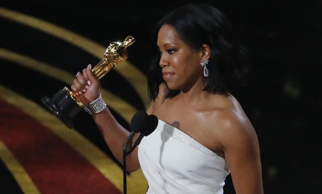 91st Academy Awards - Oscars Show - Hollywood, Los Angeles, California, U.S., February 24, 2019. Regina King accepts the Best Supporting Actress award for her role in “If Beale Street Could Talk”. REUTERS/Mike Blake.