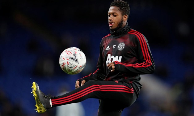 FILE PHOTO: Soccer Football - FA Cup Fifth Round - Chelsea v Manchester United - Stamford Bridge, London, Britain - February 18, 2019 Manchester United's Fred during the warm up before the match REUTERS/David Klein/File Photo