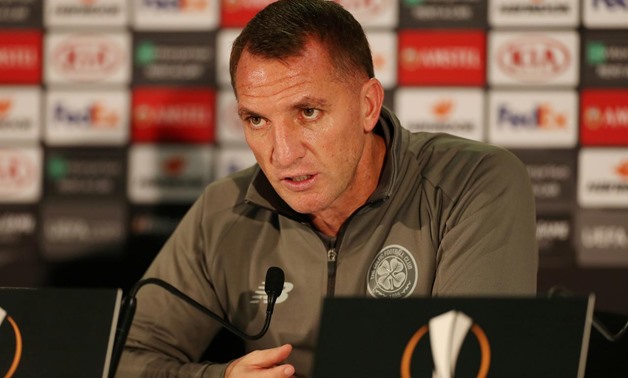 February 13, 2019 Celtic manager Brendan Rodgers during the press conference Action Images via Reuters/Lee Smith