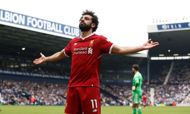 The Hawthorns, West Bromwich, Britain - April 21, 2018 Liverpool's Mohamed Salah celebrates scoring their second goal REUTERS/Andrew Yates